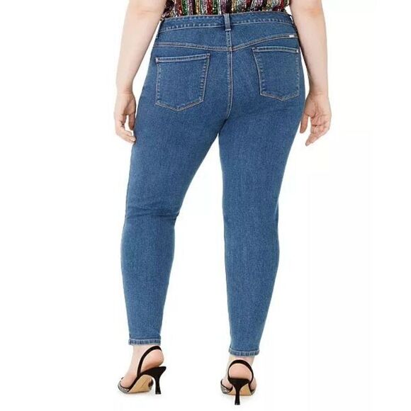 NC International Concepts size 16 Bling-Front Skinny Jeans (Indigo) - Picture 4 of 15